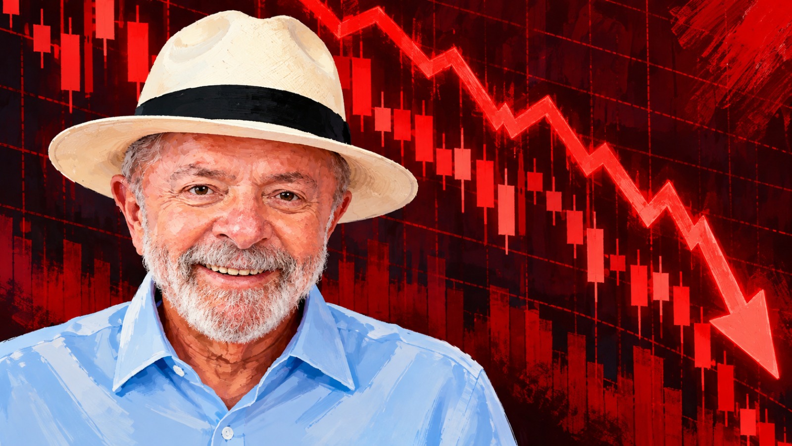 Ações brasileiras despencam mais de 20% no exterior após reeleição de Lula
