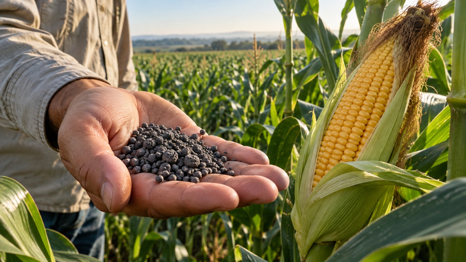 Nova ureia faz milho produzir 29% mais em experimento de campo